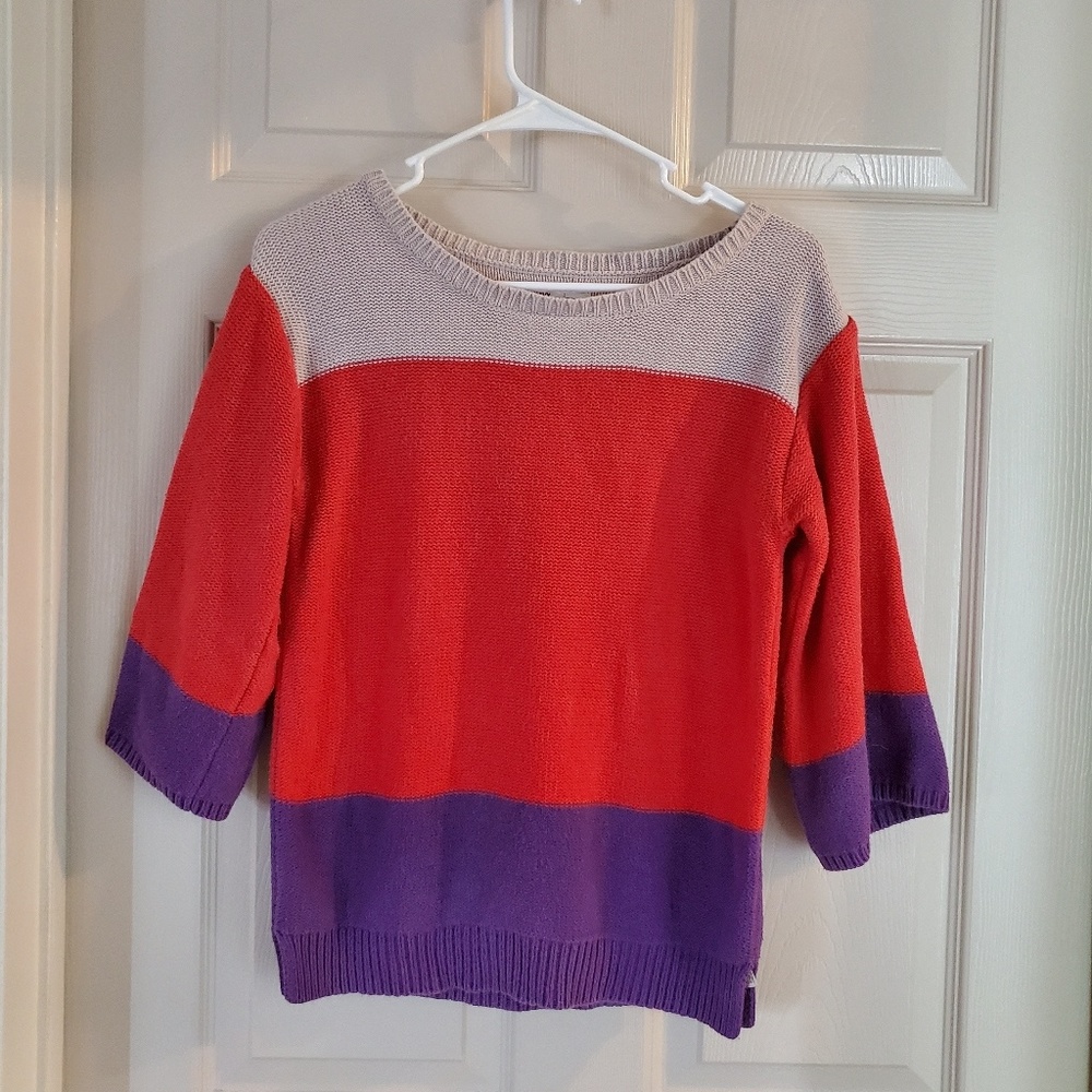Color block sweater